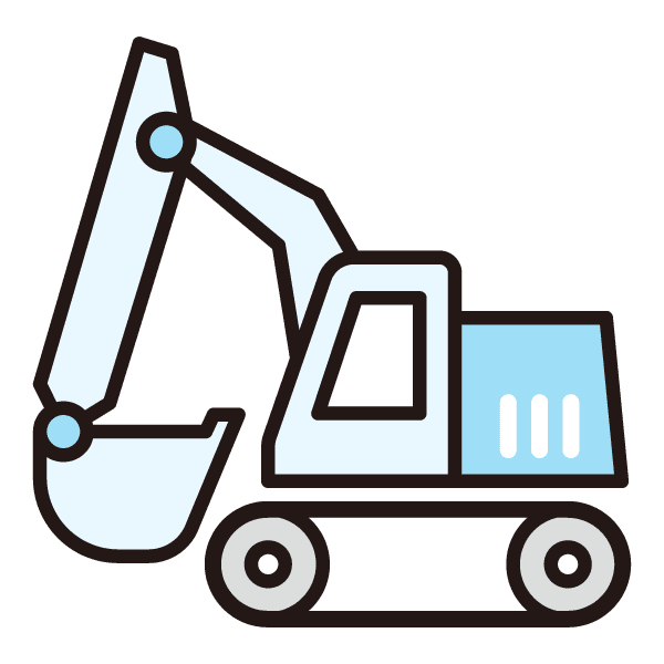 解体工事のイラスト